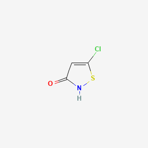 Chemical structure of 5-Chloroisothiazol-3-ol