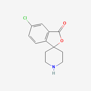 Chemical structure of 5-CHLORO-3H-SPIRO[ISOBENZOFURAN-1,4'-PIPERIDIN]-3-ONE HCL