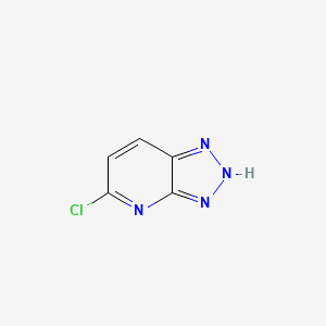 Chemical structure of 5-Chloro-3H-[1,2,3]triazolo[4,5-b]pyridine