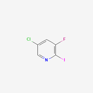 Chemical structure of 5-Chloro-3-fluoro-2-iodopyridine