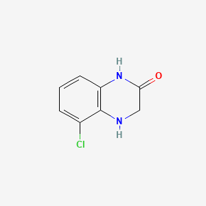 Chemical structure of 5-Chloro-3,4-dihydroquinoxalin-2(1H)-one