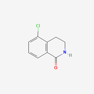 Chemical structure of 5-CHLORO-3,4-DIHYDRO-2H-ISOQUINOLIN-1-ONE