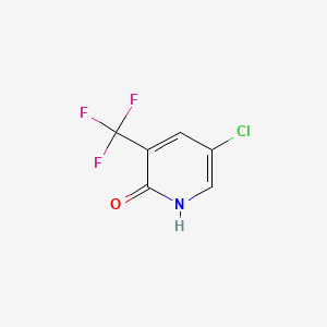 Chemical structure of 5-Chloro-3-(trifluoromethyl)pyridin-2-ol