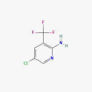 Chemical structure of 5-Chloro-3-(trifluoromethyl)pyridin-2-amine