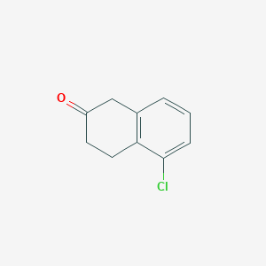 Chemical structure of 5-Chloro-2-tetralone