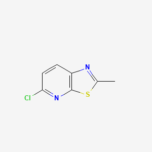 Chemical structure of 5-Chloro-2-methylthiazolo[5,4-b]pyridine