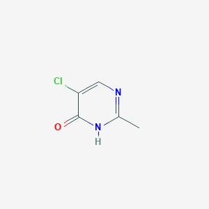 Chemical structure of 5-Chloro-2-methylpyrimidin-4-ol