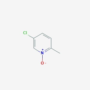 Chemical structure of 5-Chloro-2-methylpyridine 1-oxide