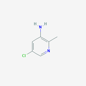 Chemical structure of 5-Chloro-2-methylpyridin-3-amine