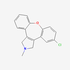 Chemical structure of 5-Chloro-2-methyl-2,3-dihydro-1H-dibenzo[2,3:6,7]oxepino[4,5-c]pyrrole