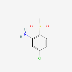 Chemical structure of 5-Chloro-2-methanesulfonylaniline