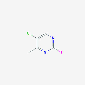 Chemical structure of 5-Chloro-2-iodo-4-methylpyrimidine