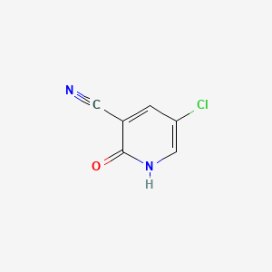 Chemical structure of 5-Chloro-2-hydroxynicotinonitrile