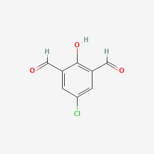 Chemical structure of 5-Chloro-2-hydroxyisophthalaldehyde