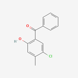 Chemical structure of 5-Chloro-2-hydroxy-4-methylbenzophenone