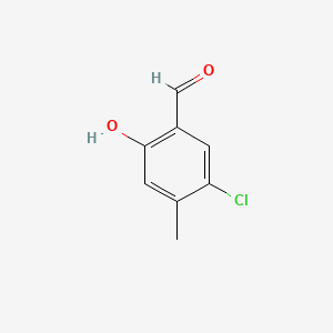 Chemical structure of 5-Chloro-2-hydroxy-4-methylbenzaldehyde