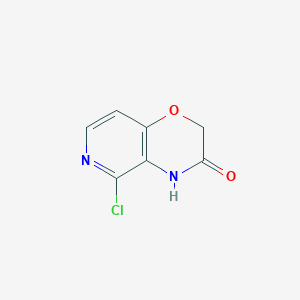 Chemical structure of 5-Chloro-2H-pyrido[4,3-b][1,4]oxazin-3(4H)-one