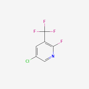 Chemical structure of 5-Chloro-2-fluoro-3-(trifluoromethyl)pyridine