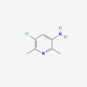 Chemical structure of 5-Chloro-2,6-dimethylpyridin-3-amine