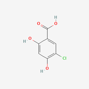 Chemical structure of 5-Chloro-2,4-dihydroxybenzoic acid