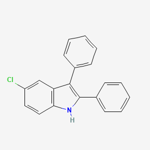 Chemical structure of 5-Chloro-2,3-diphenyl-1H-indole