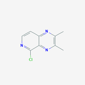 Chemical structure of 5-Chloro-2,3-dimethylpyrido[3,4-b]pyrazine
