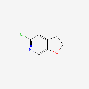 Chemical structure of 5-Chloro-2,3-dihydrofuro[2,3-c]pyridine