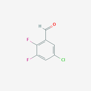 Chemical structure of 5-Chloro-2,3-difluorobenzaldehyde