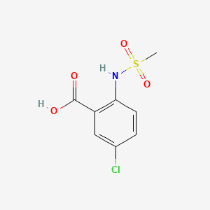 Chemical structure of 5-Chloro-2-methanesulfonamidobenzoic acid