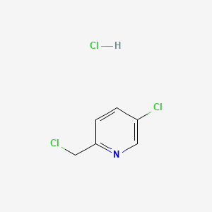 Chemical structure of 5-Chloro-2-(chloromethyl)pyridine hydrochloride