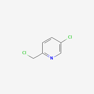 Chemical structure of 5-Chloro-2-(chloromethyl)pyridine