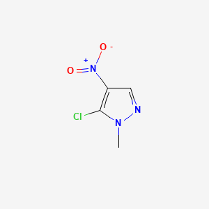 Chemical structure of 5-Chloro-1-methyl-4-nitro-1H-pyrazole