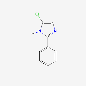 Chemical structure of 5-Chloro-1-methyl-2-phenyl-1H-imidazole