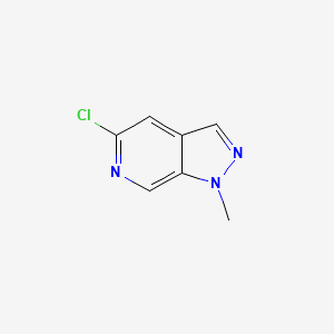 Chemical structure of 5-chloro-1-methyl-1H-pyrazolo[3,4-c]pyridine