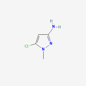 Chemical structure of 5-Chloro-1-methyl-1H-pyrazol-3-amine