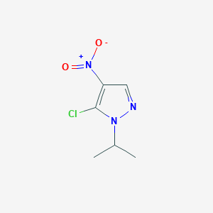 Chemical structure of 5-Chloro-1-isopropyl-4-nitro-1h-pyrazole