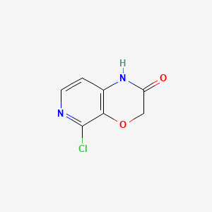 Chemical structure of 5-Chloro-1H-pyrido[3,4-b][1,4]oxazin-2(3H)-one
