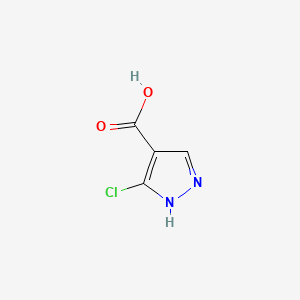 Chemical structure of 5-Chloro-1H-pyrazole-4-carboxylic acid