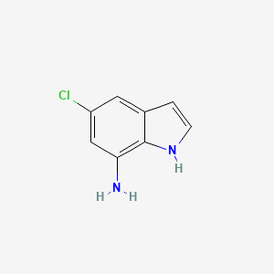 Chemical structure of 5-Chloro-1H-indol-7-amine