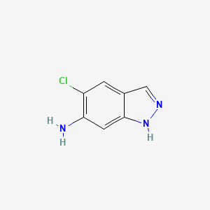 Chemical structure of 5-Chloro-1H-indazol-6-amine