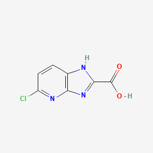 Chemical structure of 5-Chloro-1H-imidazo[4,5-b]pyridine-2-carboxylic acid