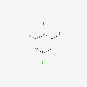 Chemical structure of 5-Chloro-1,3-difluoro-2-iodobenzene