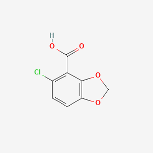 Chemical structure of 5-CHLORO-1,3-BENZODIOXOLE-4-CARBOXYLIC ACID