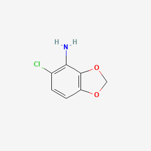 Chemical structure of 5-CHLORO-1,3-BENZODIOXOL-4-AMINE