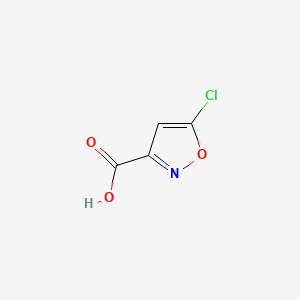 Chemical structure of 5-Chloro-1,2-oxazole-3-carboxylic acid