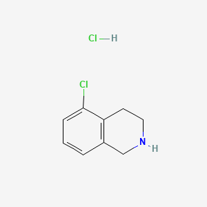 Chemical structure of 5-Chloro-1,2,3,4-tetrahydroisoquinoline hydrochloride
