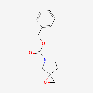 Chemical structure of 5-Cbz-1-oxa-5-azaspiro[2.4]heptane