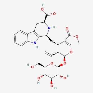 Chemical structure of Carboxystrictosidine