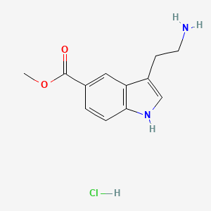 Chemical structure of 5-Carbomethoxytryptamine hydrochloride