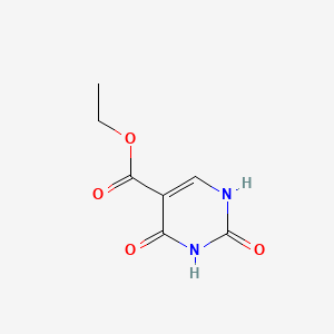 Chemical structure of 5-Carbethoxyuracil